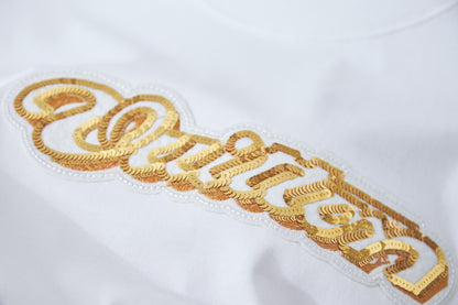 Louis Vuitton Sequin Embroidered Patchwork T-Shirt – 2026SS Early Spring Collection