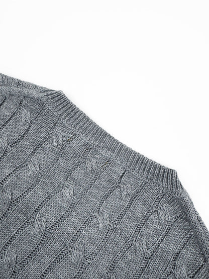 Ralph Lauren Cable-Knit Short-Sleeve Sweater