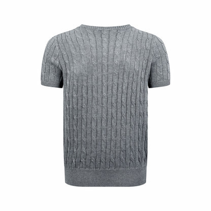Ralph Lauren Cable-Knit Short-Sleeve Sweater