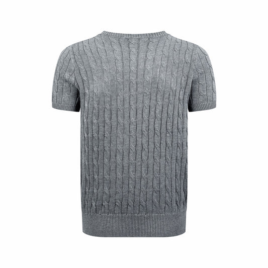 Ralph Lauren Cable-Knit Short-Sleeve Sweater