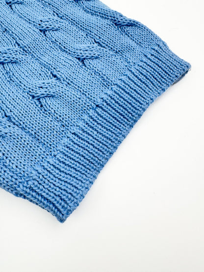 Ralph Lauren Cable-Knit Short-Sleeve Sweater