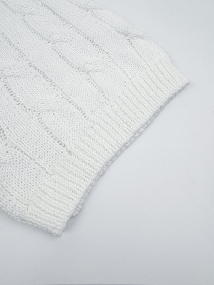 Ralph Lauren Cable-Knit Short-Sleeve Sweater