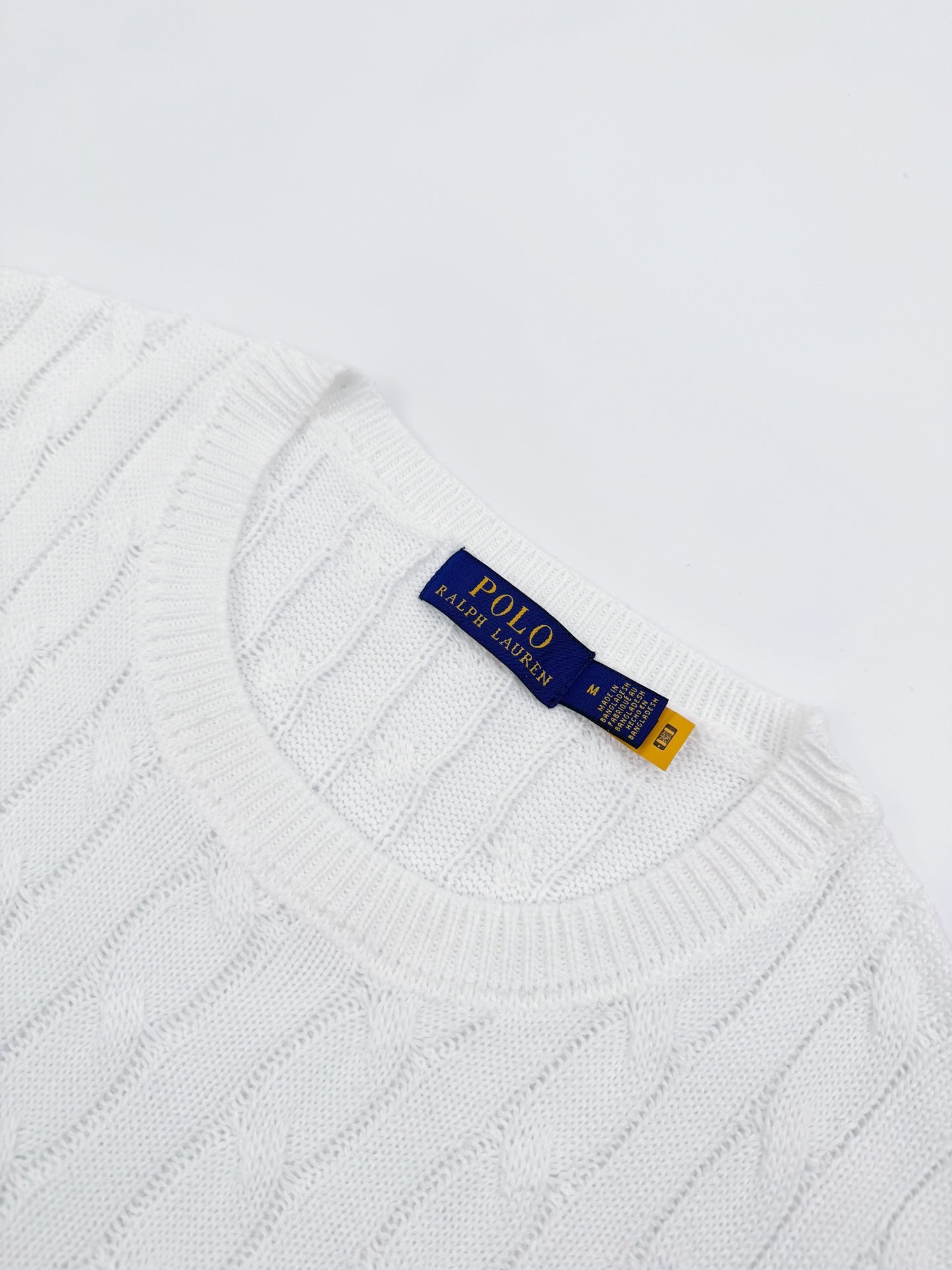Ralph Lauren Cable-Knit Short-Sleeve Sweater