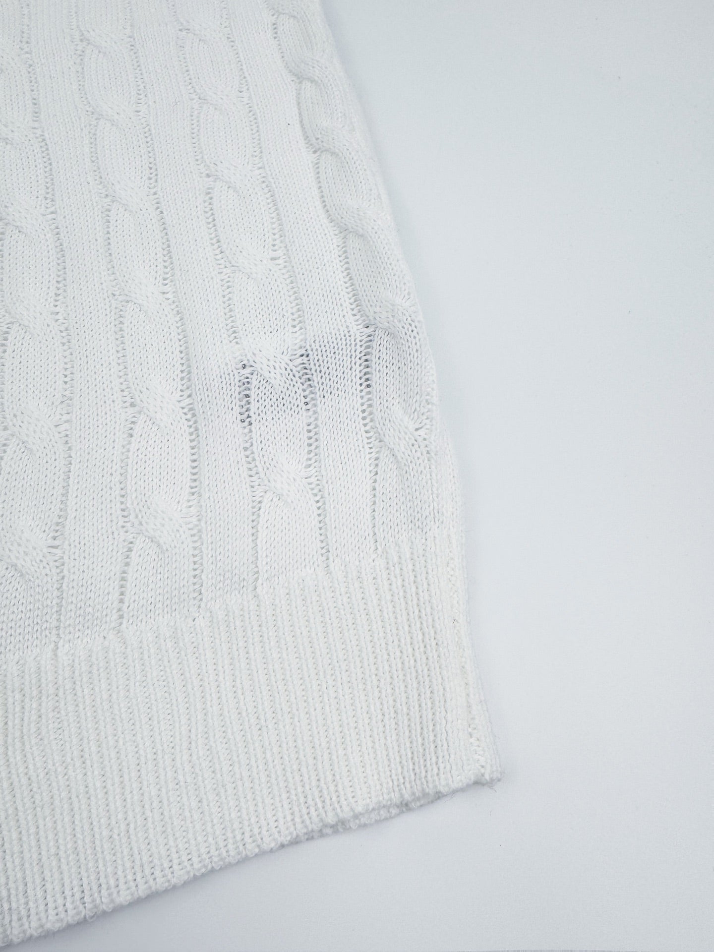 Ralph Lauren Cable-Knit Short-Sleeve Sweater