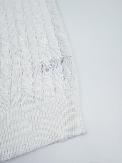 Ralph Lauren Cable-Knit Short-Sleeve Sweater