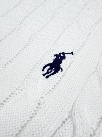 Ralph Lauren Cable-Knit Short-Sleeve Sweater