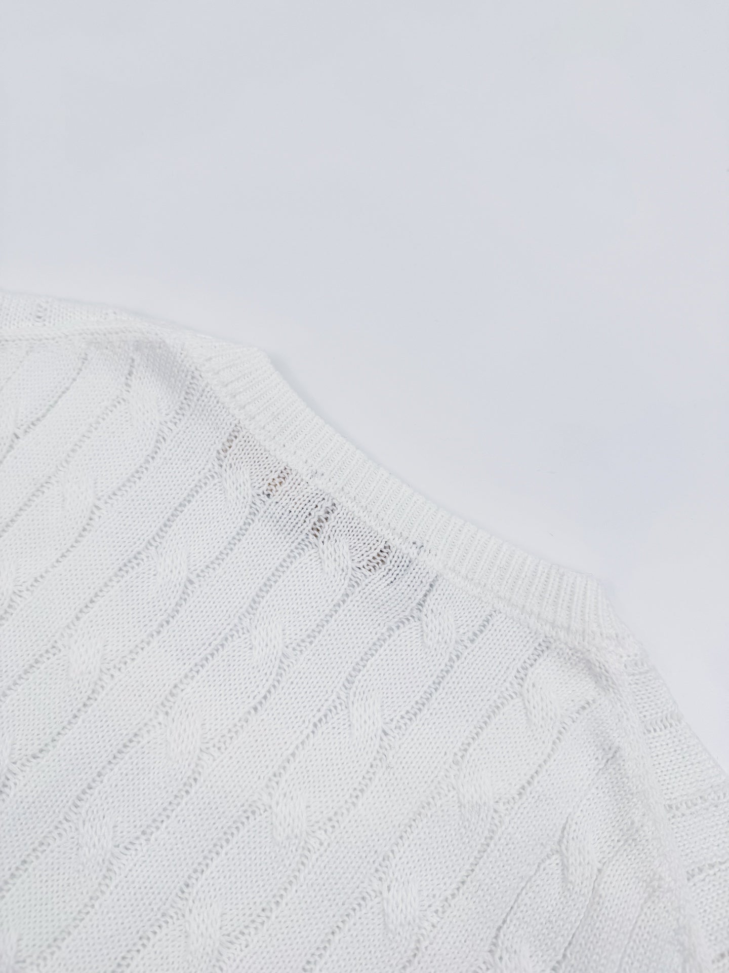 Ralph Lauren Cable-Knit Short-Sleeve Sweater