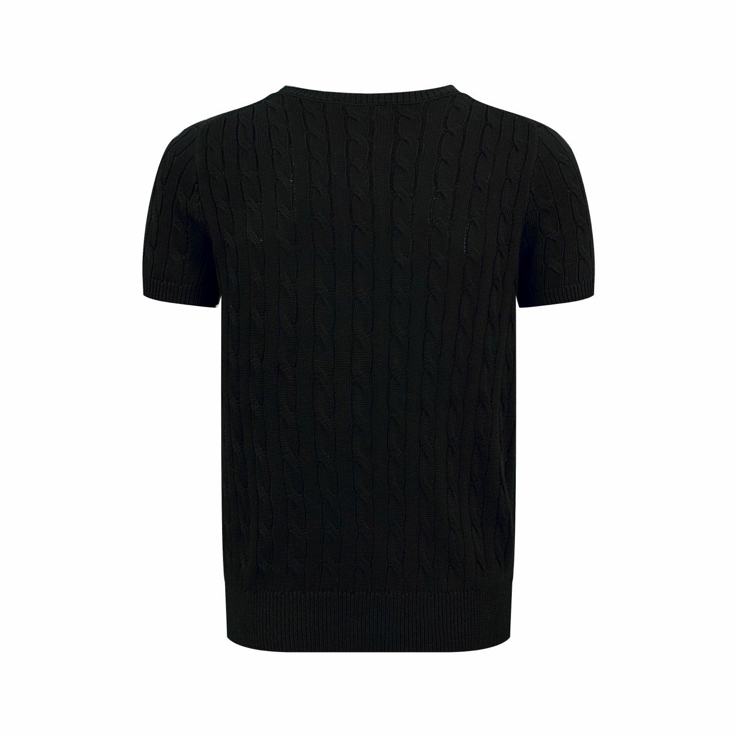 Ralph Lauren Cable-Knit Short-Sleeve Sweater