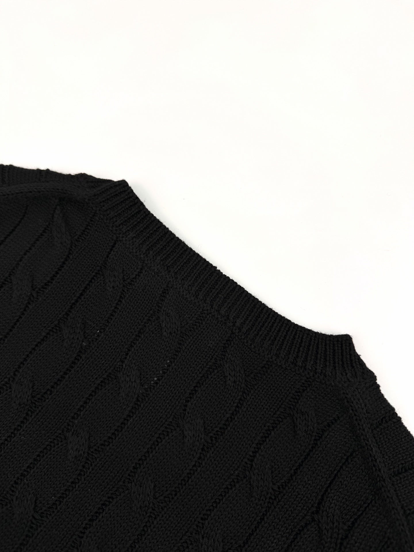 Ralph Lauren Cable-Knit Short-Sleeve Sweater