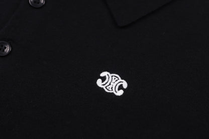 Celine Logo Embroidered Pullover Polo Shirt – 26SS