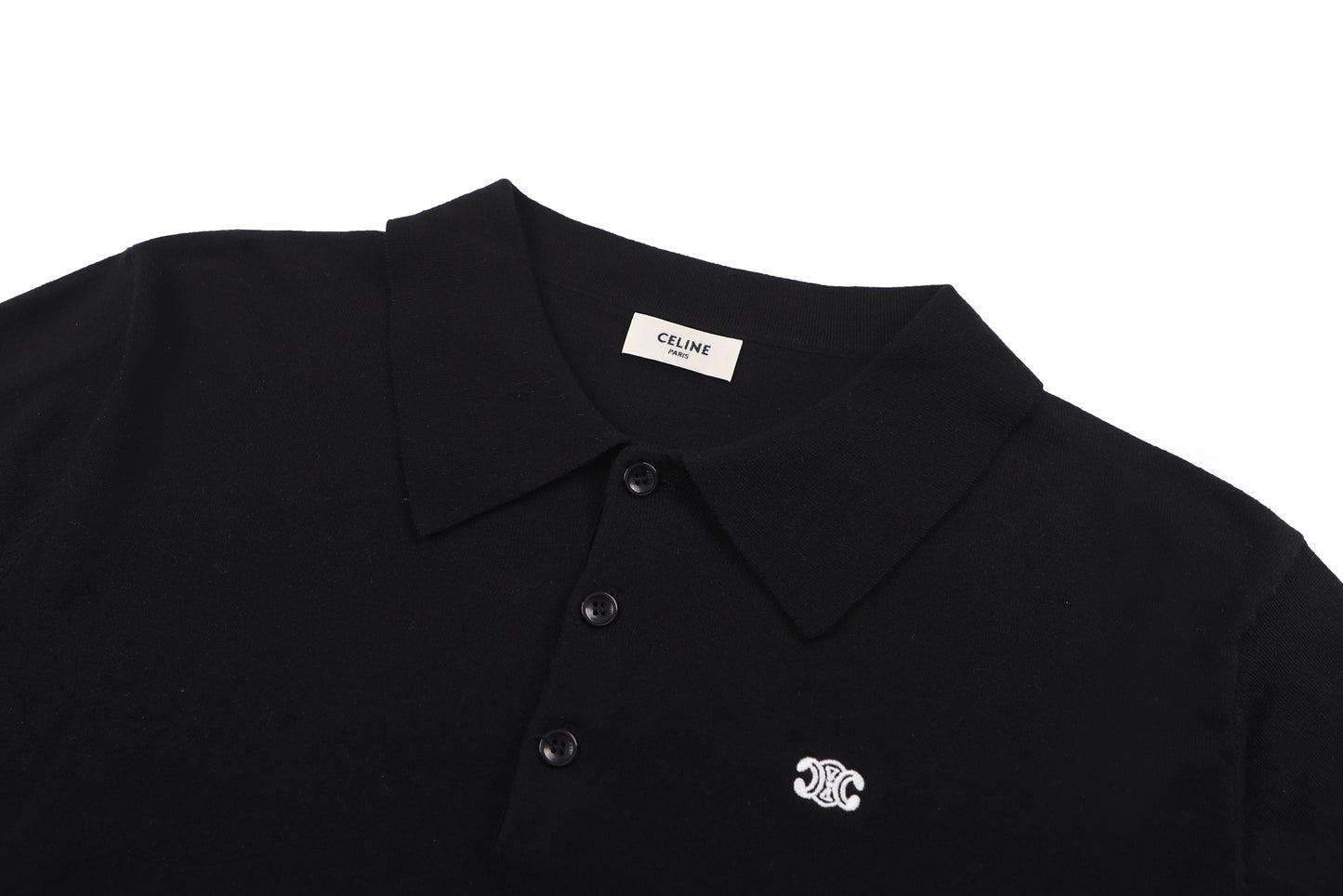 Celine Logo Embroidered Pullover Polo Shirt – 26SS