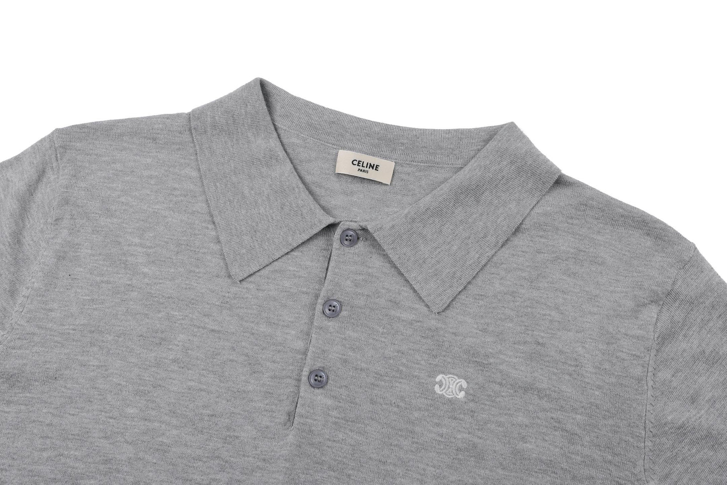 Celine Logo Embroidered Pullover Polo Shirt – 26SS