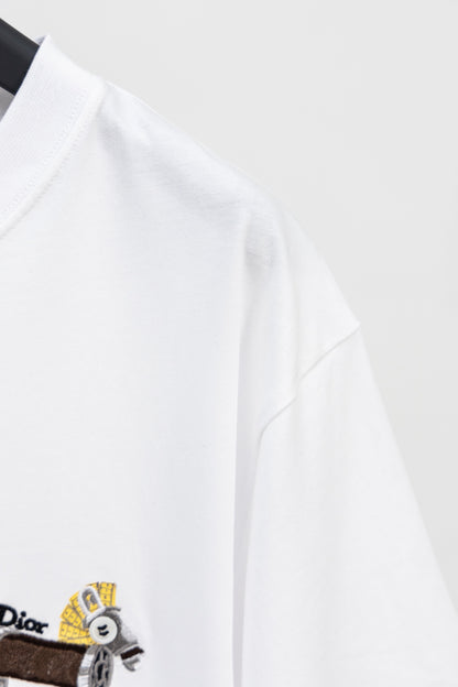Dior Pony Embroidered Cotton T-Shirt