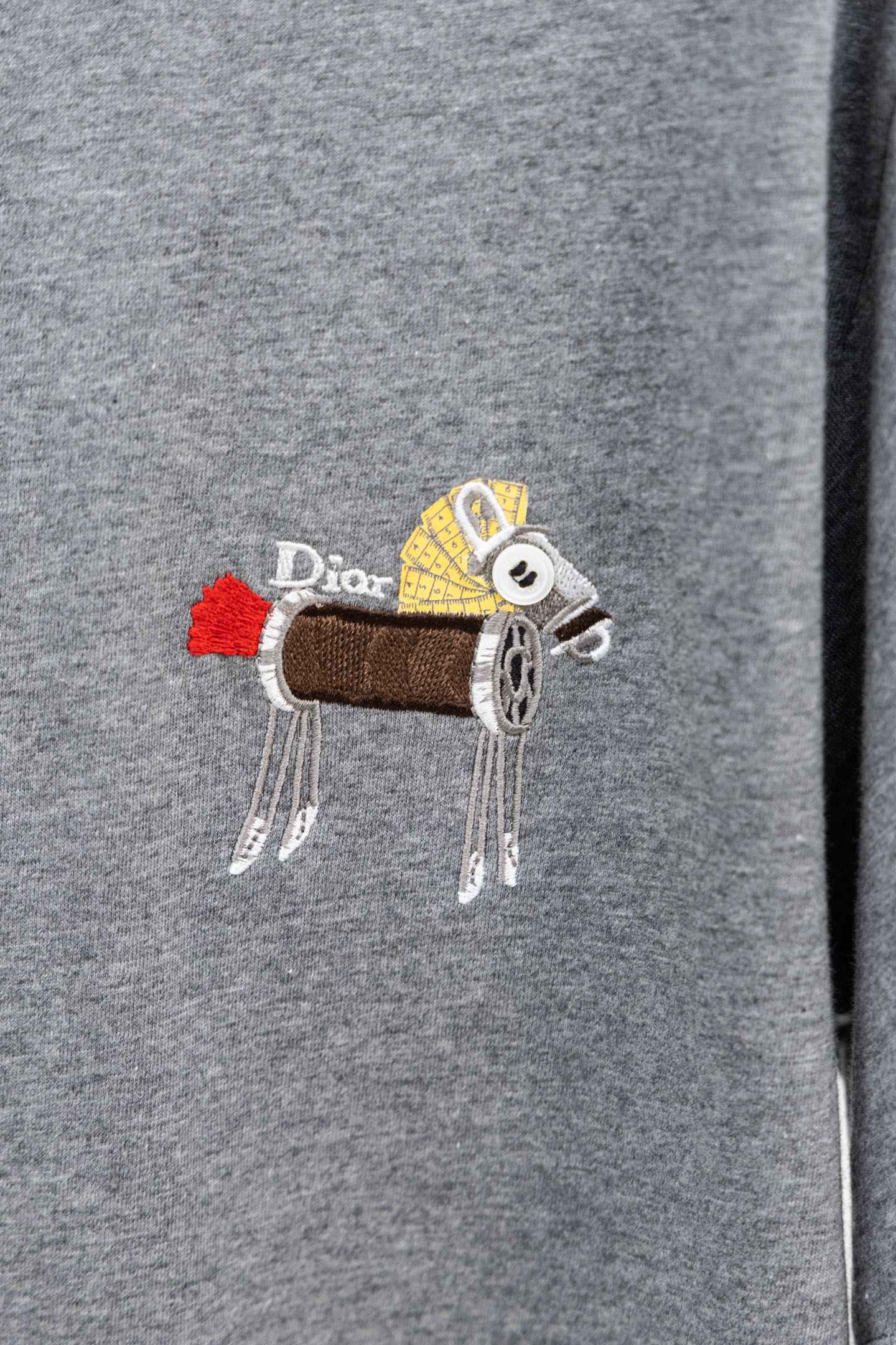 Dior Pony Embroidered Cotton T-Shirt