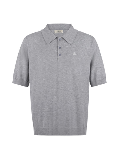 Celine Logo Embroidered Pullover Polo Shirt – 26SS