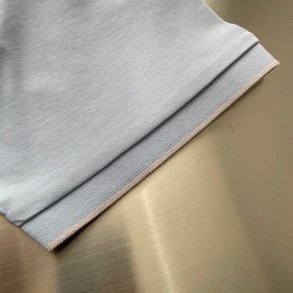 Loro Piana Embossed Embroidery Ice Silk Polo Shirt – 2026SS