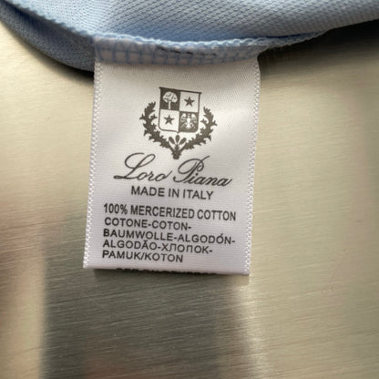 Loro Piana Embossed Embroidery Ice Silk Polo Shirt – 2026SS