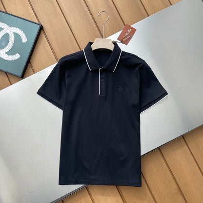 Loro Piana Embossed Embroidery Ice Silk Polo Shirt – 2026SS