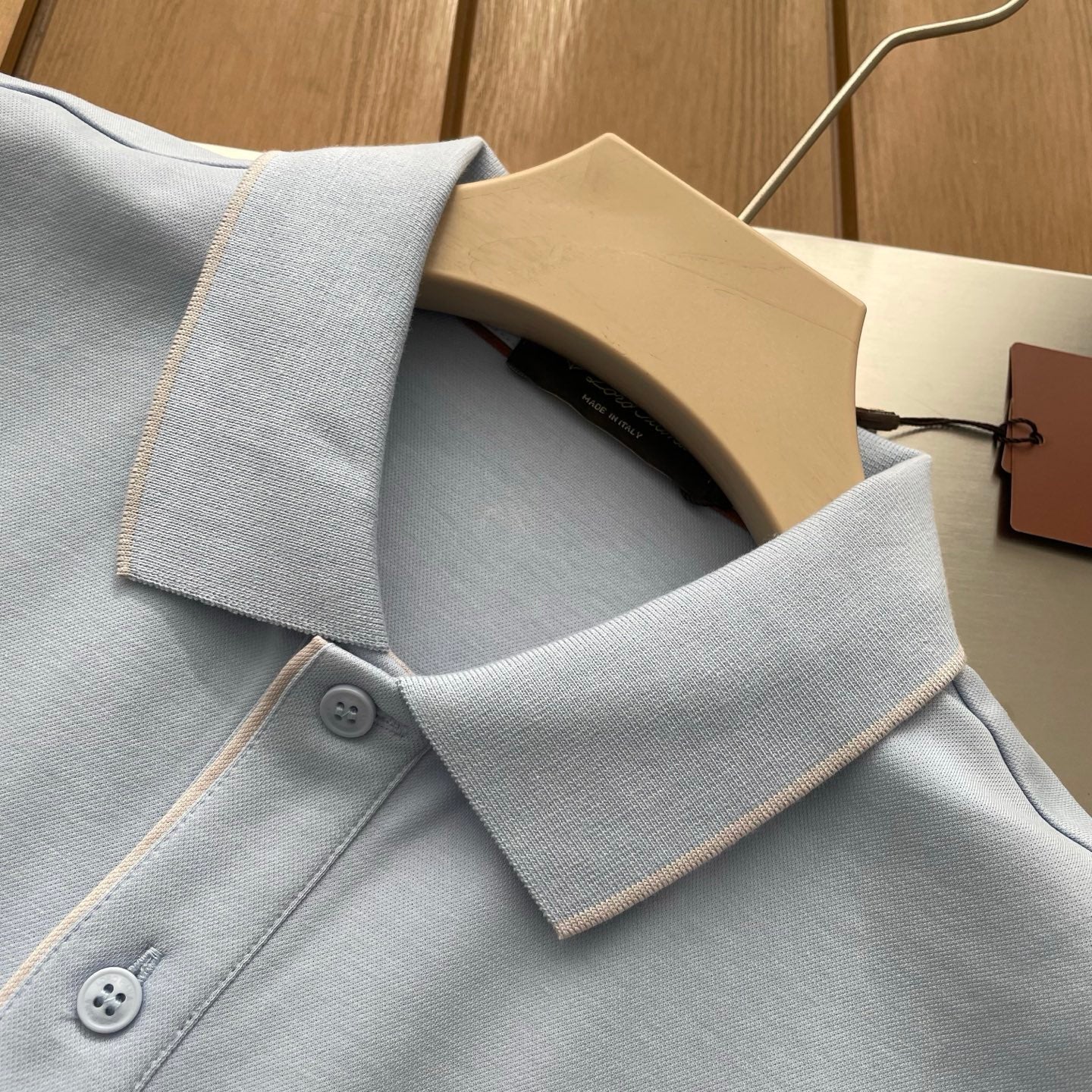 Loro Piana Embossed Embroidery Ice Silk Polo Shirt – 2026SS