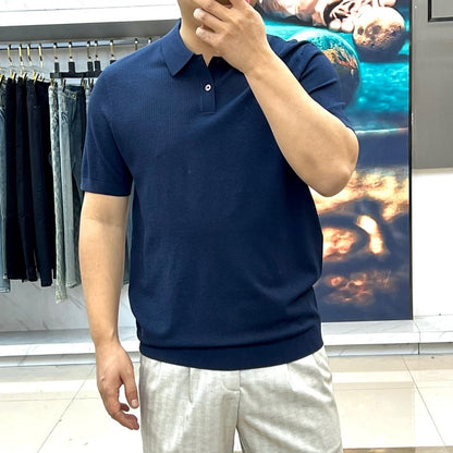 Loro Piana Knitted Ice Silk Polo Shirt – 2026SS