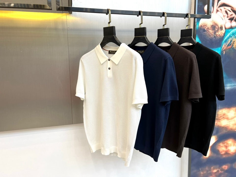 Loro Piana Knitted Ice Silk Polo Shirt – 2026SS