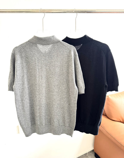 Dior Early Spring Mixed-Knit Polo Tee – 2025