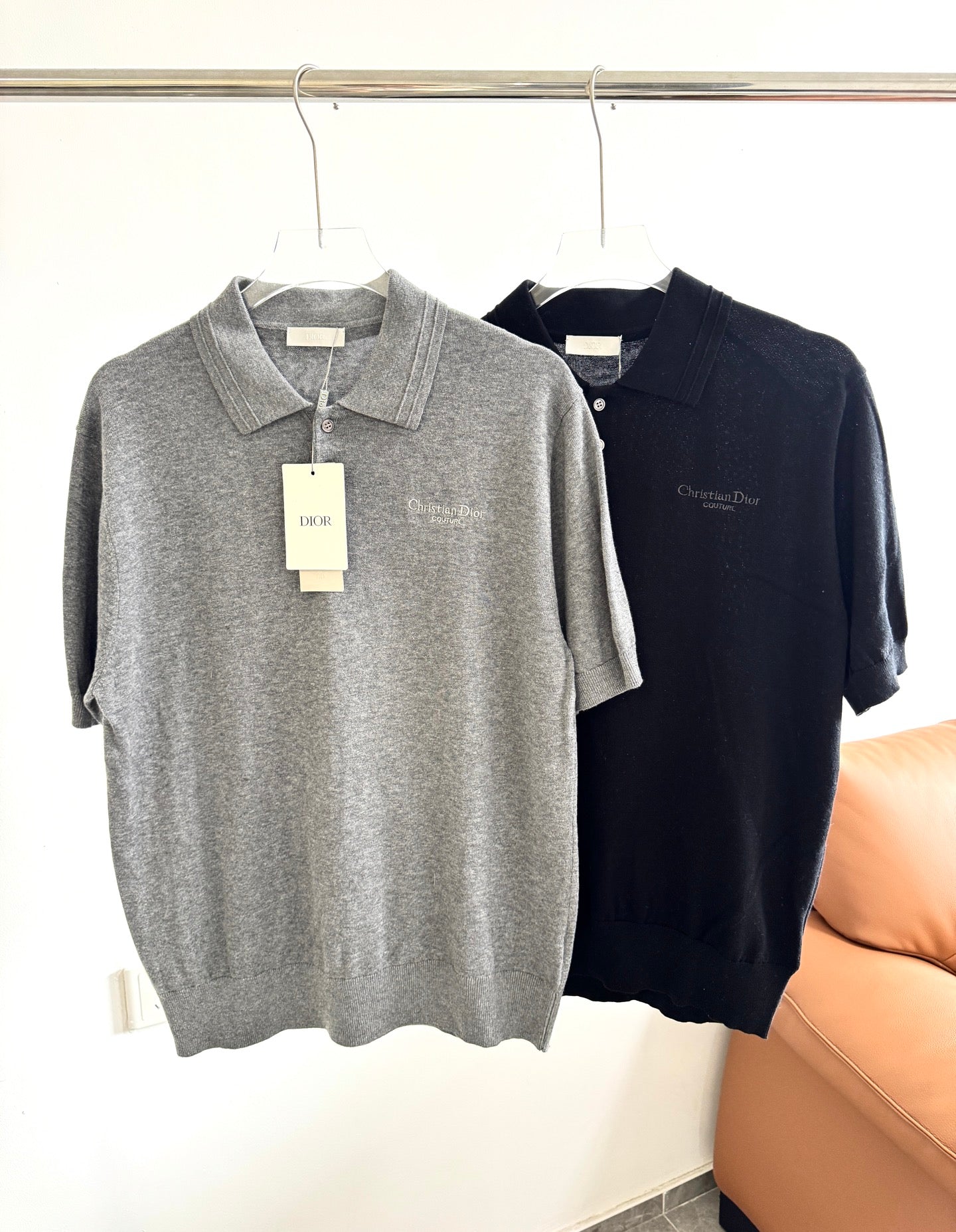 Dior Early Spring Mixed-Knit Polo Tee – 2025