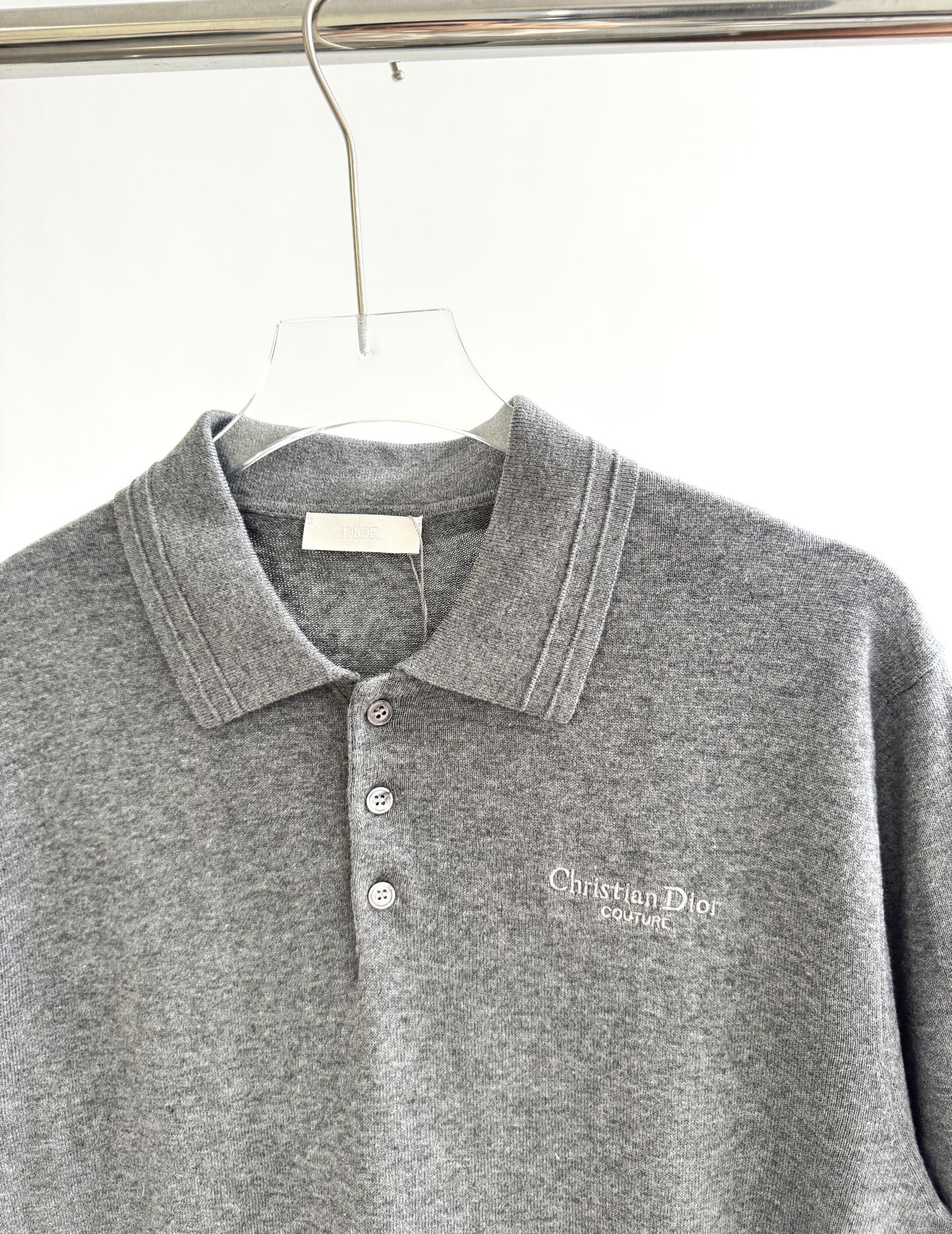 Dior Early Spring Mixed-Knit Polo Tee – 2025