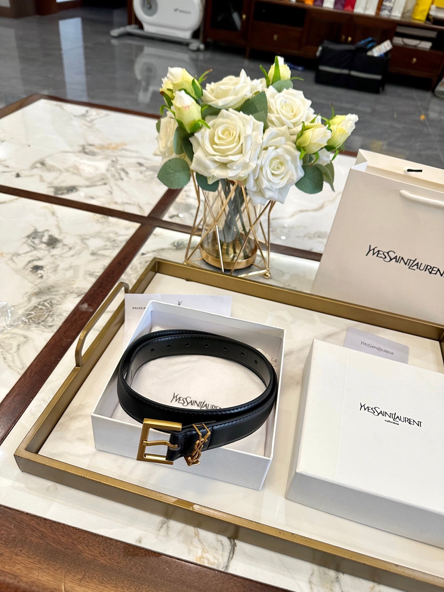 Saint Laurent Classic Leather Belt – 2.5cm