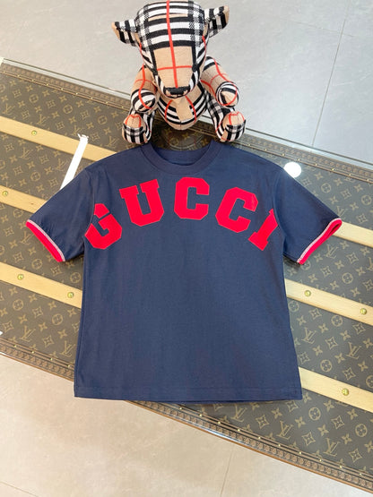 Gucci Flocked Print T-Shirt – 2026 Early Spring – Kids Collection