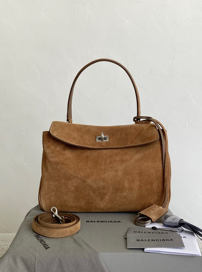 Balenciaga Rodeo Suede Small Handbag