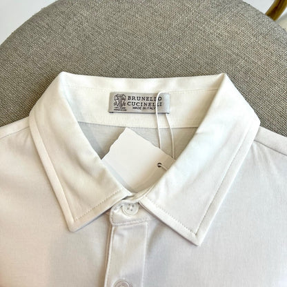 Brunello Cucinelli Short-Sleeved Polo Shirt – 2026 Spring/Summer Collection