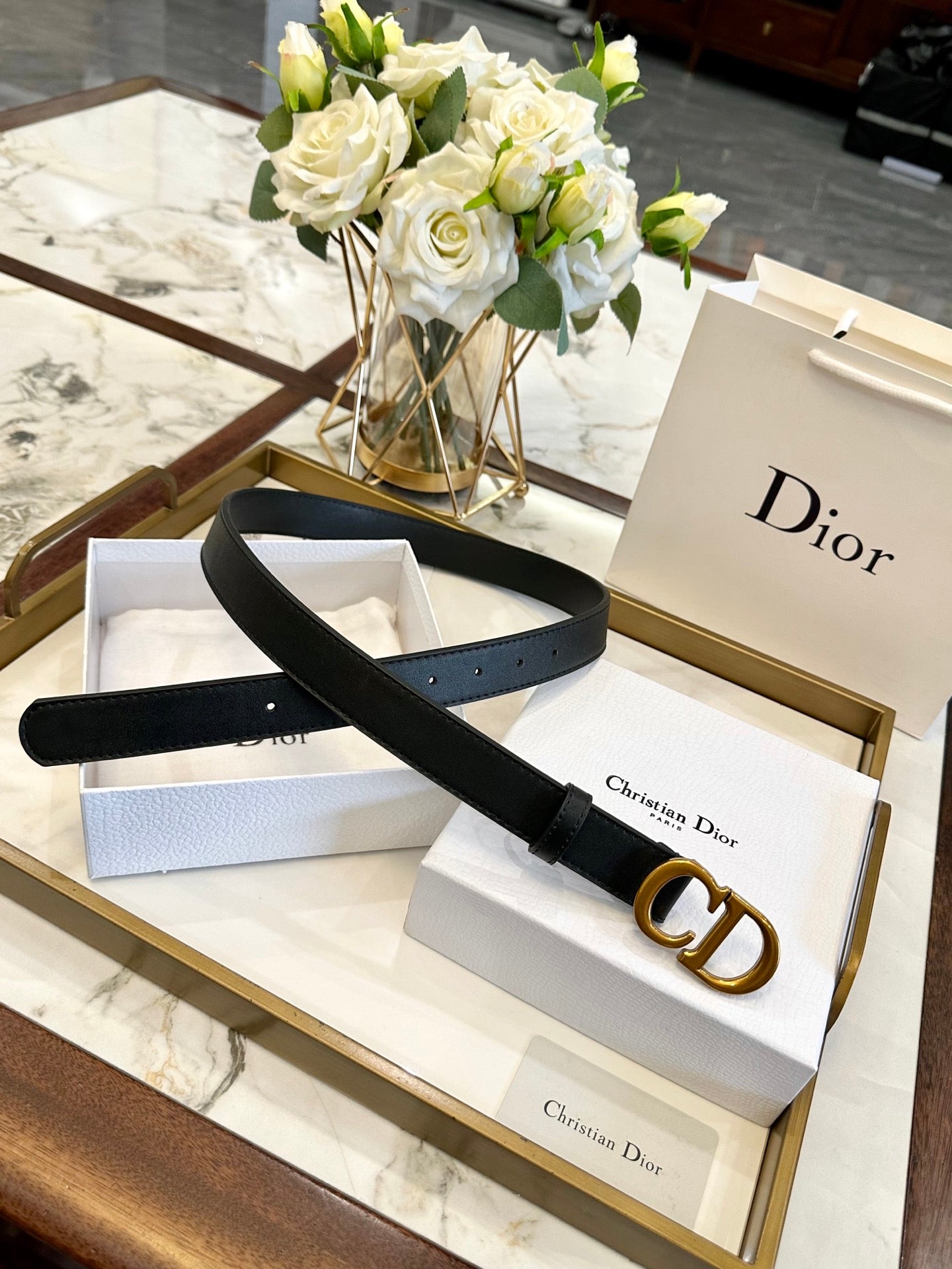 Dior Classic Leather Belt – 3.0cm