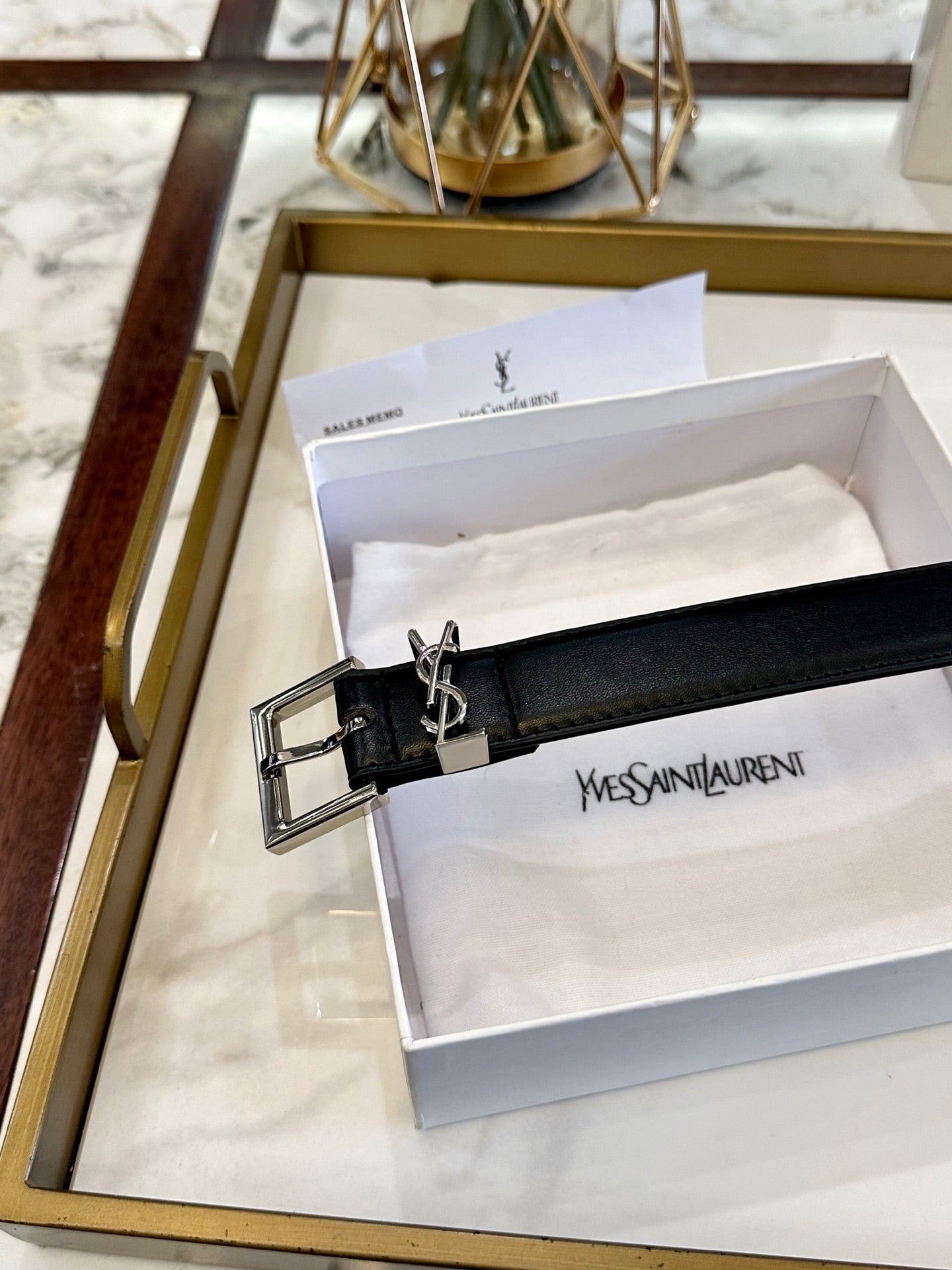 Saint Laurent Classic Leather Belt – 3.0cm