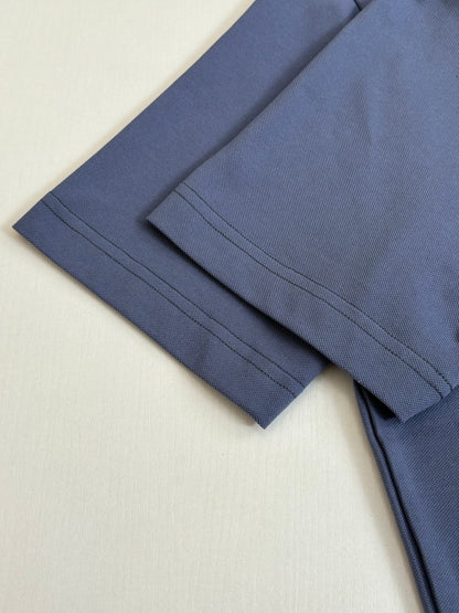 Loro Piana LP Logo Embroidered Pique Cotton Polo Shirt