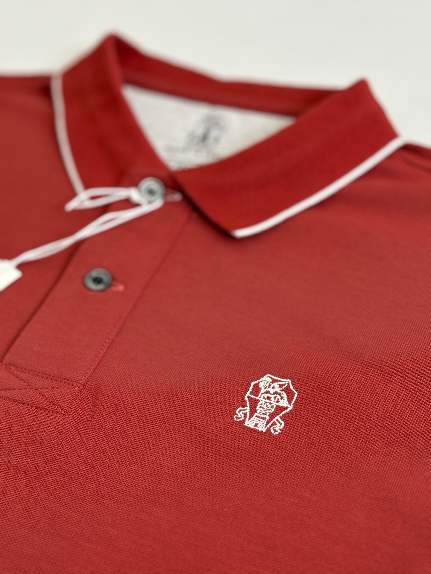 Brunello Cucinelli BC Logo Embroidered Polo Shirt – 2025
