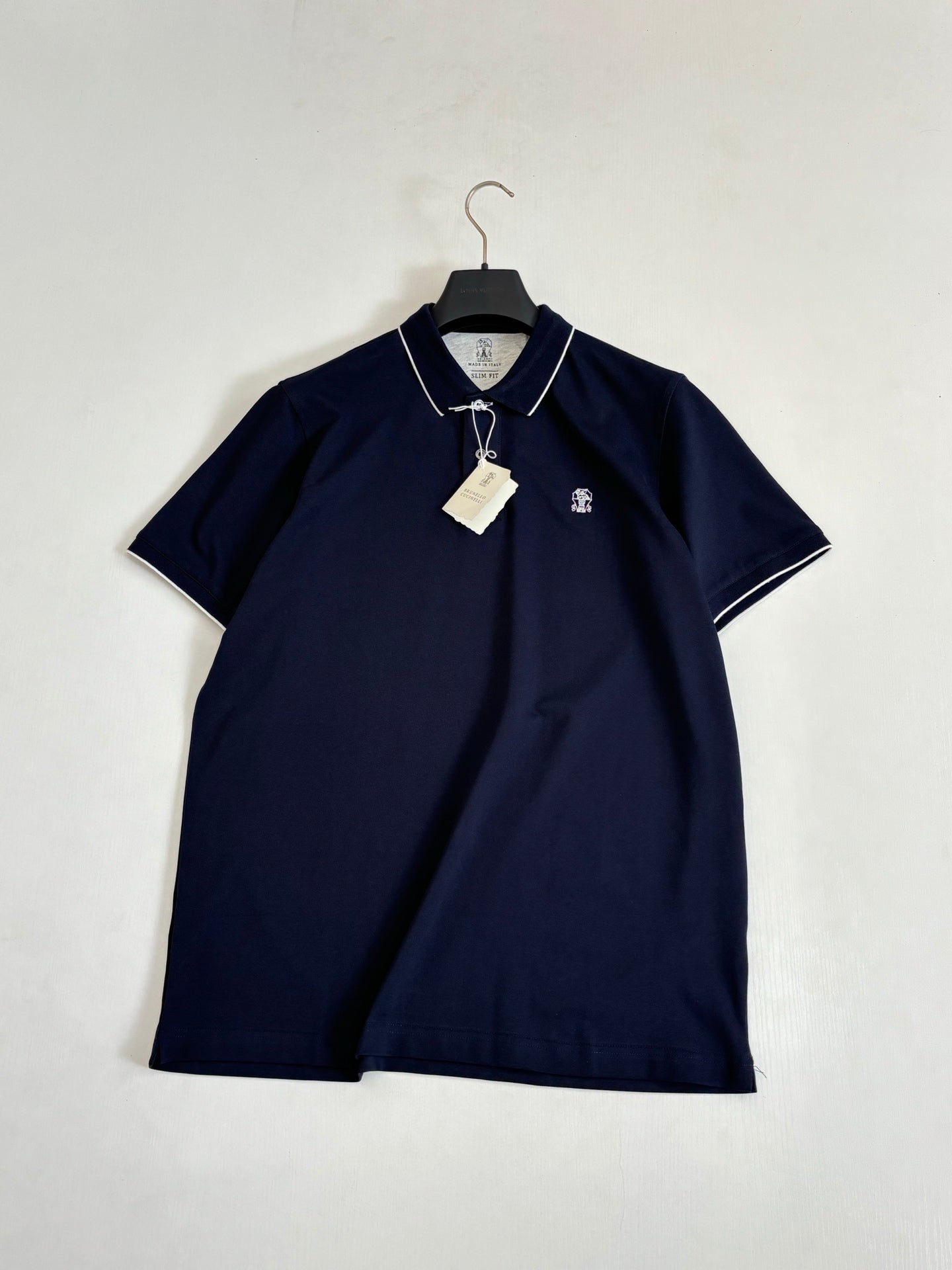 Brunello Cucinelli BC Logo Embroidered Polo Shirt – 2025