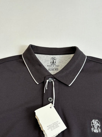 Brunello Cucinelli BC Logo Embroidered Polo Shirt – 2025