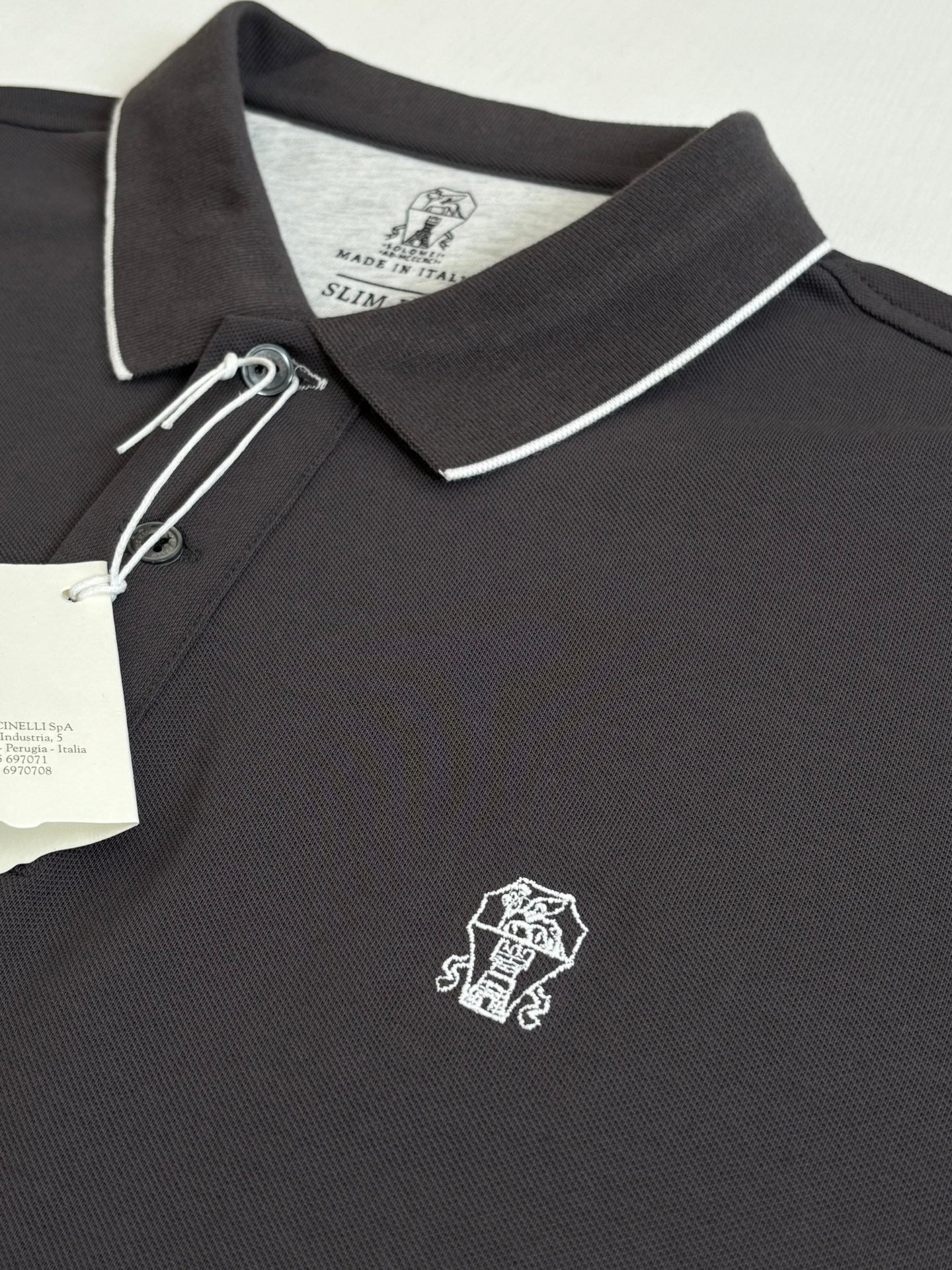 Brunello Cucinelli BC Logo Embroidered Polo Shirt – 2025