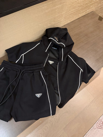 Prada Triangle Logo Three-Piece Set