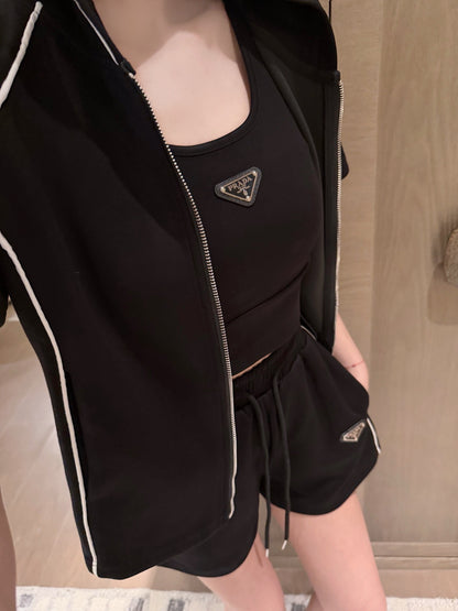 Prada Triangle Logo Three-Piece Set