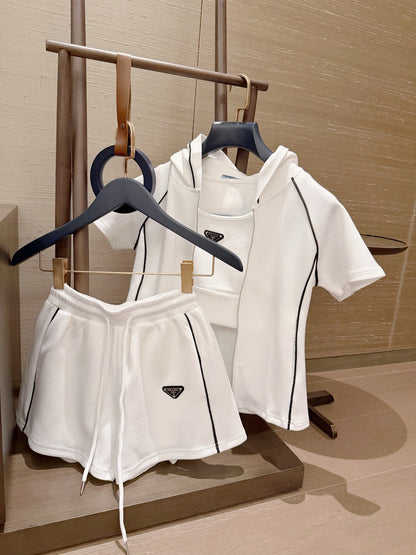 Prada Triangle Logo Three-Piece Set