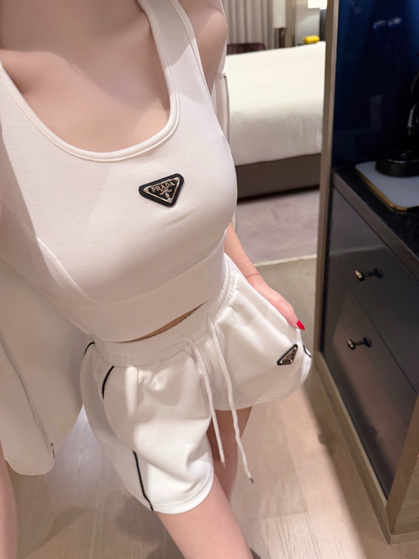 Prada Triangle Logo Three-Piece Set