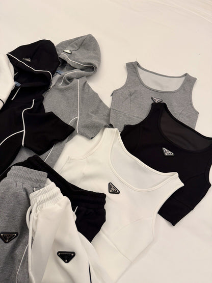 Prada Triangle Logo Three-Piece Set