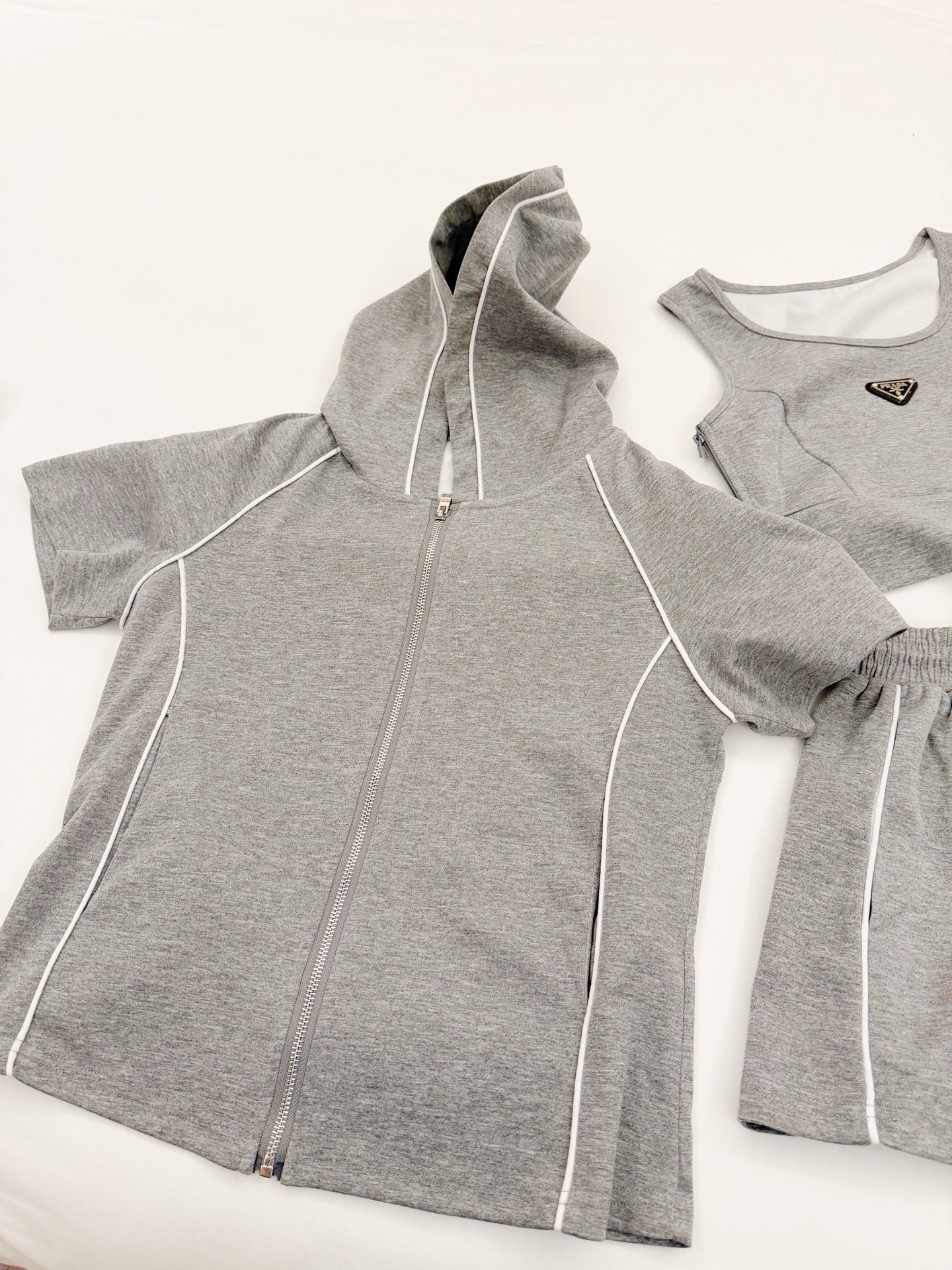 Prada Triangle Logo Three-Piece Set