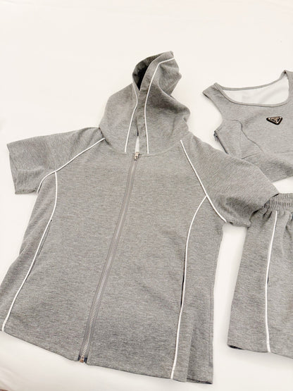 Prada Triangle Logo Three-Piece Set