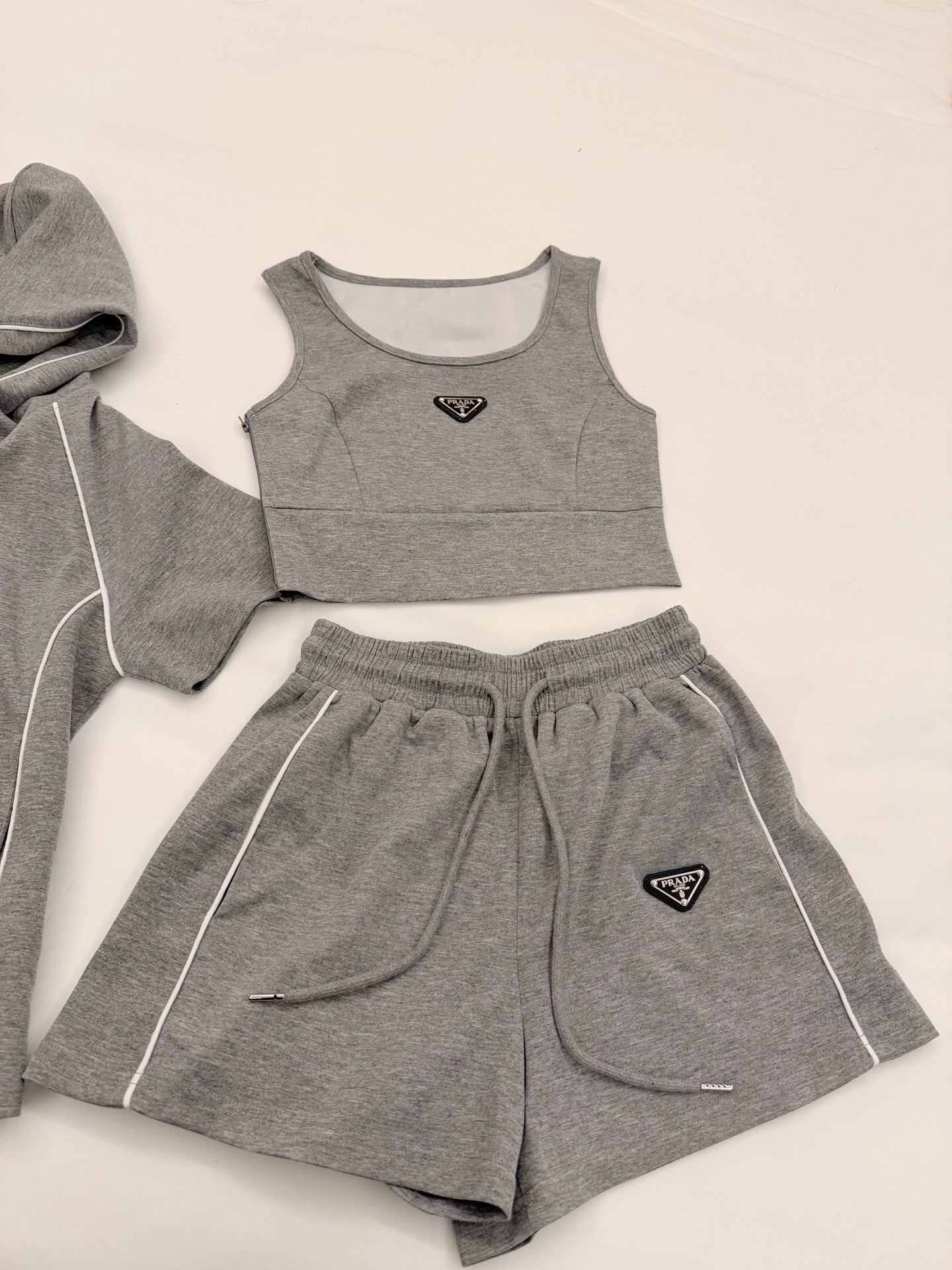 Prada Triangle Logo Three-Piece Set