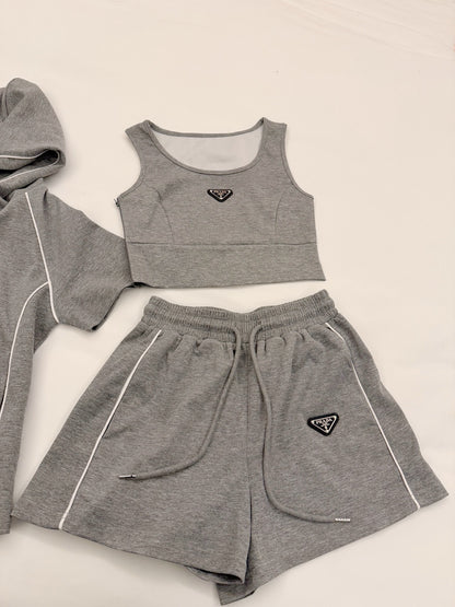 Prada Triangle Logo Three-Piece Set