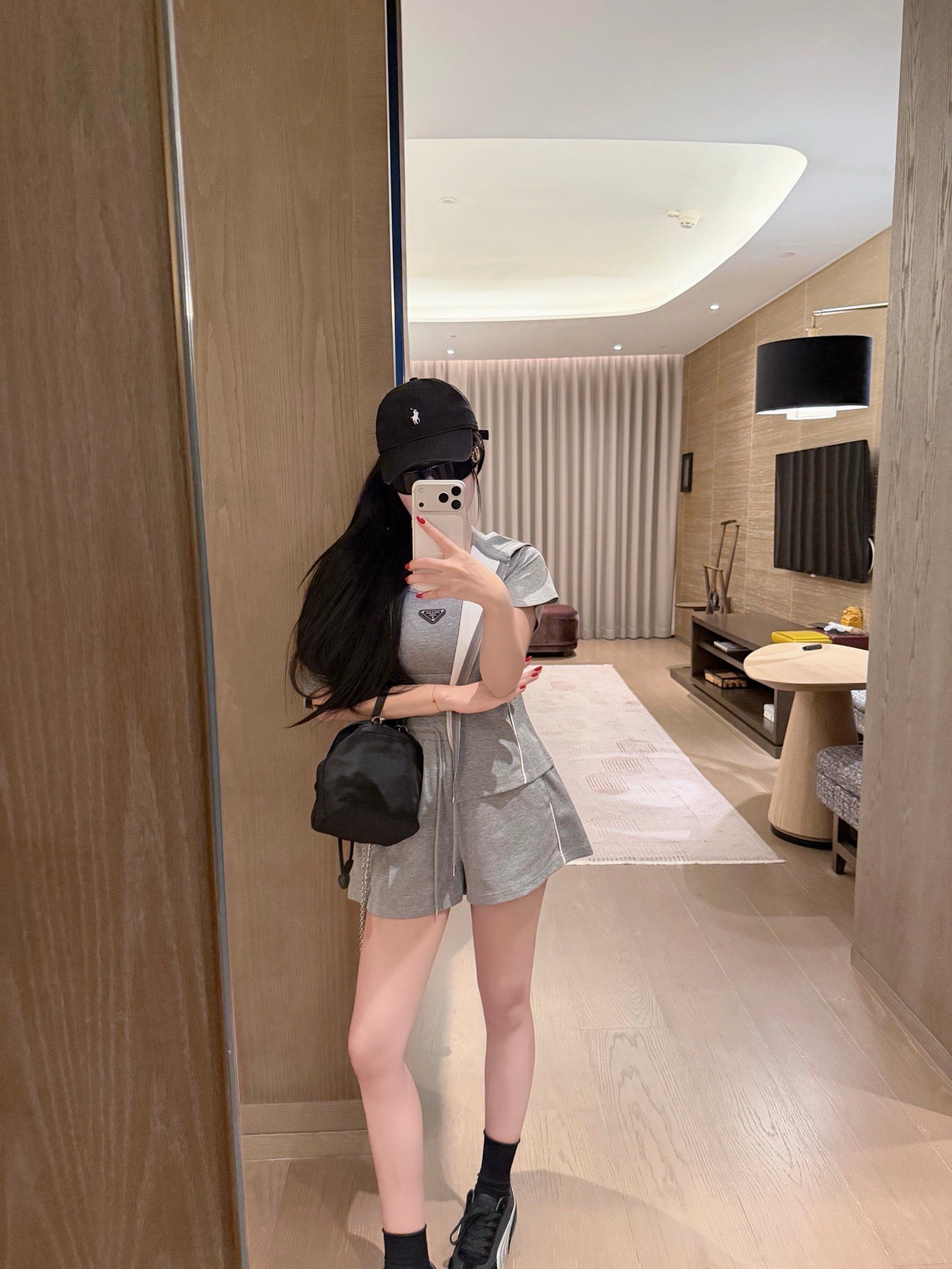 Prada Triangle Logo Three-Piece Set