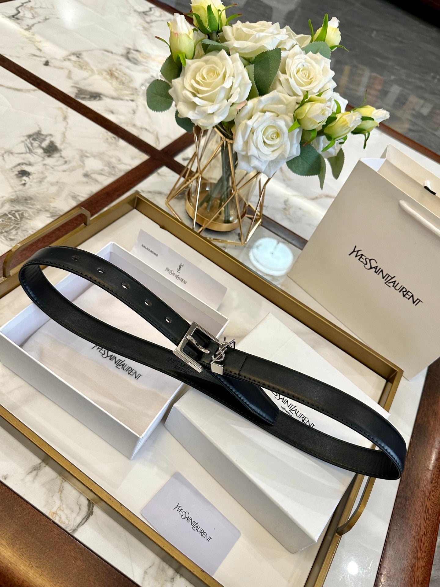 Saint Laurent Classic Leather Belt – 3.0cm